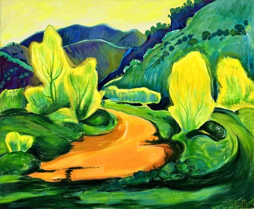 “Mountain path” van Raffi Ghazaryan, Schilderij te koop op Singulart