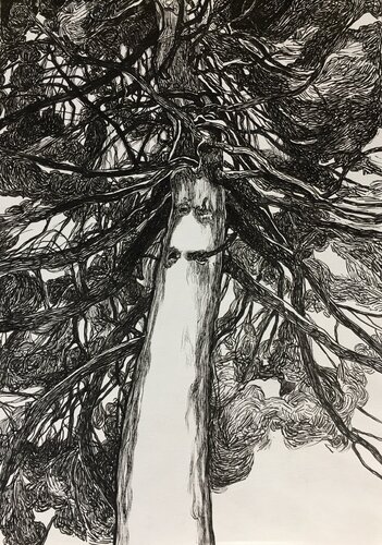 “The old pine” par Raffi Ghazaryan, Dessin en vente sur Singulart