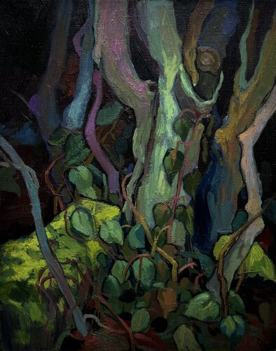 “Among the trees” van Raffi Ghazaryan, Schilderij te koop op Singulart