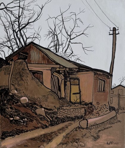 “House” by Raffi Ghazaryan, Drawing for Sale on Singulart