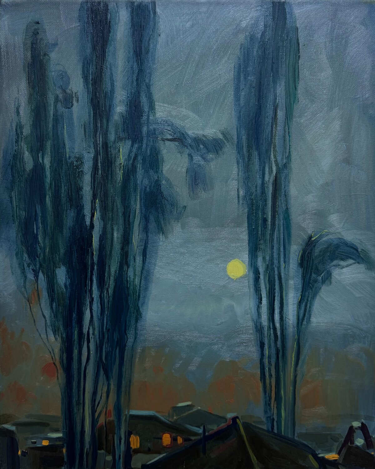“Silent evening” Raffi Ghazaryan Original painting for sale