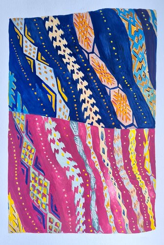 Tapis 02 di Lodewijk (Ludovic) Van Bodeghem (Ledent), Opera su carta in vendita su Singulart
