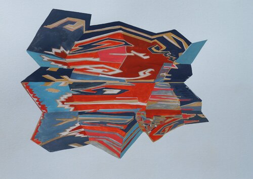 Plittedtapis 01 by Lodewijk (Ludovic) Van Bodeghem (Ledent), Work on Paper for Sale on Singulart