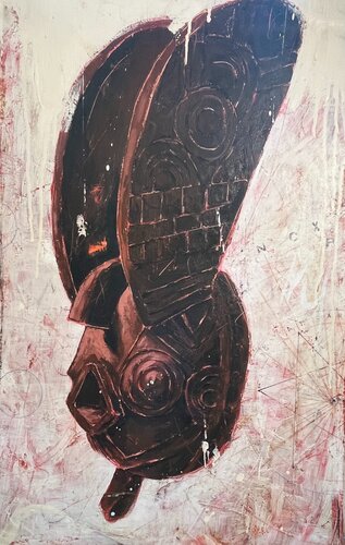 MASK OF PERCEPTION by Julio Cesar Cepeda Duque, Painting for Sale on Singulart
