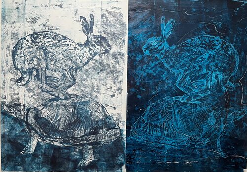 La izquierda es un largo camino hacia derecha. by Julio Cesar Cepeda Duque, 소묘 for Sale on Singulart