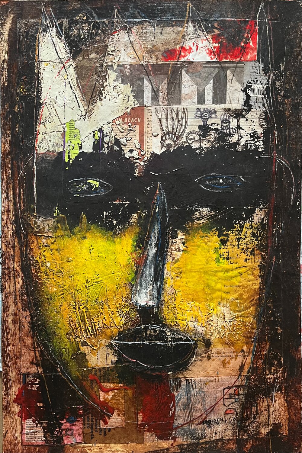 War paint Julio Cesar Cepeda Duque Original painting for sale