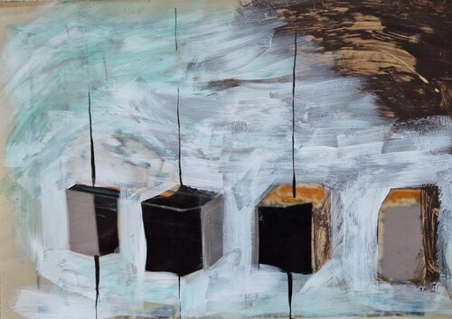 Mysterious Space di Markéta Šafáriková, Pittura in vendita su Singulart