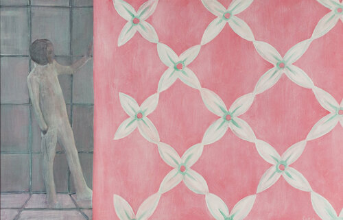 Behind The Curtain di Markéta Šafáriková, Pittura in vendita su Singulart