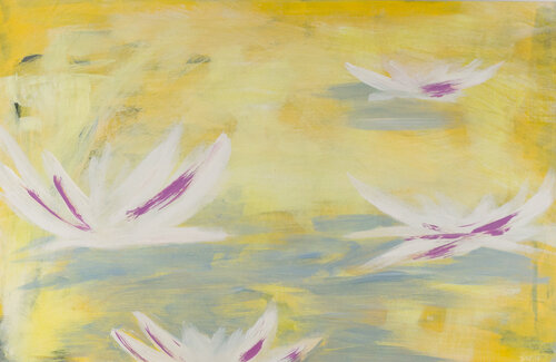 Water Lilies I di Markéta Šafáriková, Pittura in vendita su Singulart