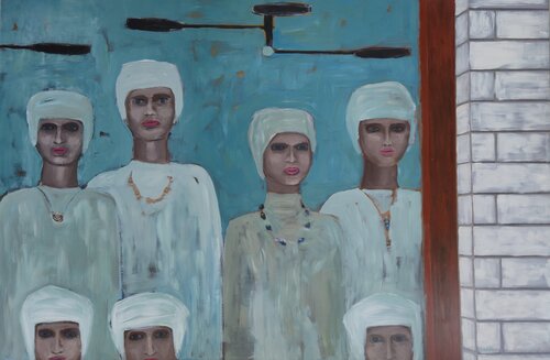 Visitors von Markéta Šafáriková, Malerei kaufen auf Singulart
