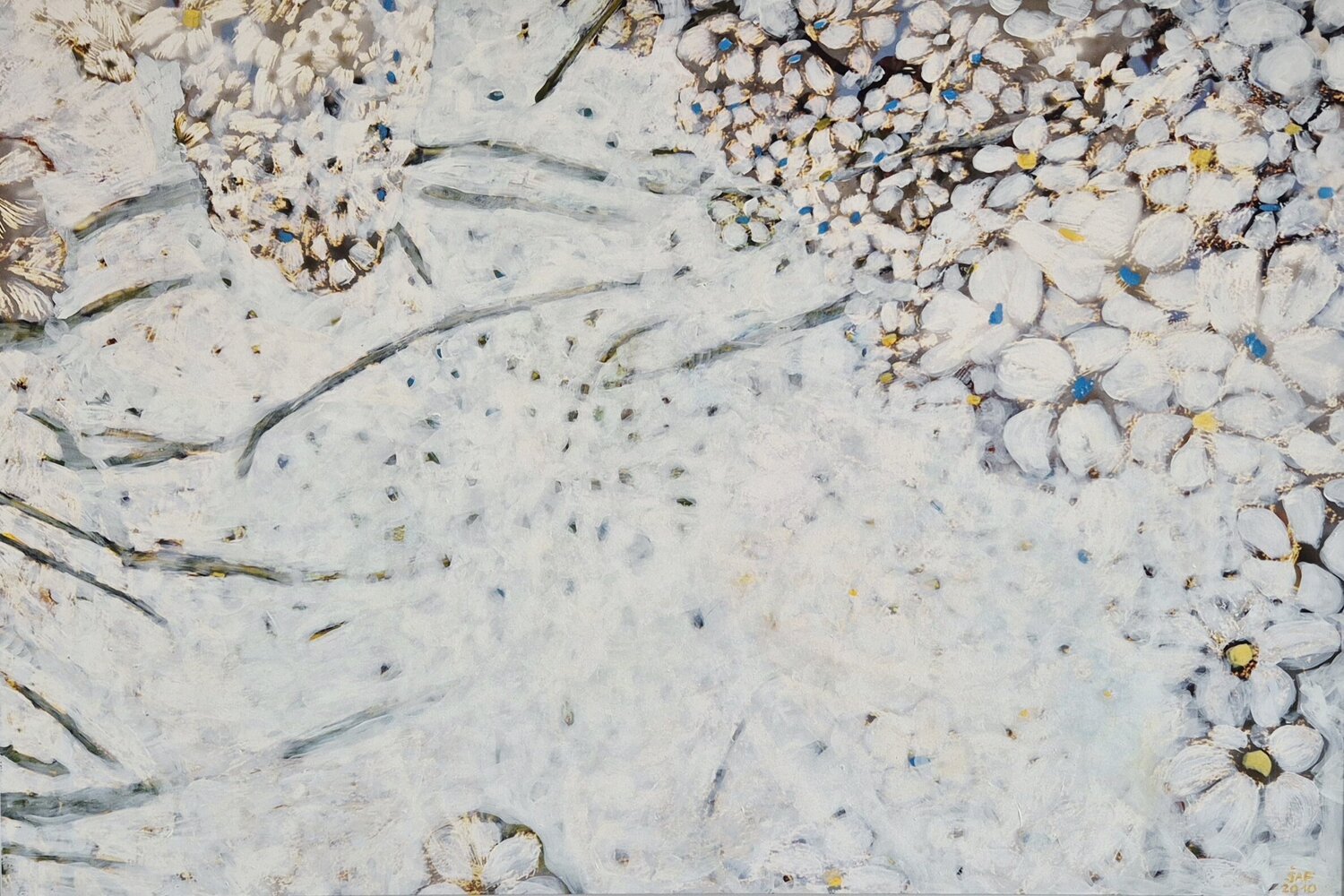 The White Garden Markéta Šafáriková Originalgemälde zu verkaufen