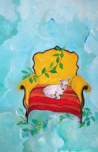 Flying Dog von Chiara Silvano, Malerei kaufen auf Singulart