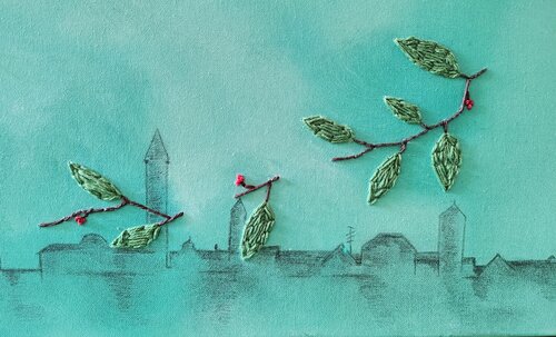 La città sull'acqua von Chiara Silvano, Malerei kaufen auf Singulart