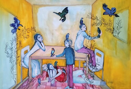 10 Birds von Chiara Silvano, Malerei kaufen auf Singulart