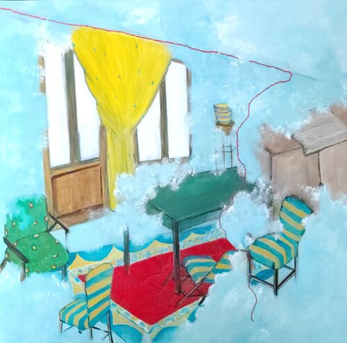 Il cielo in una stanza by Chiara Silvano, 회화 for Sale on Singulart