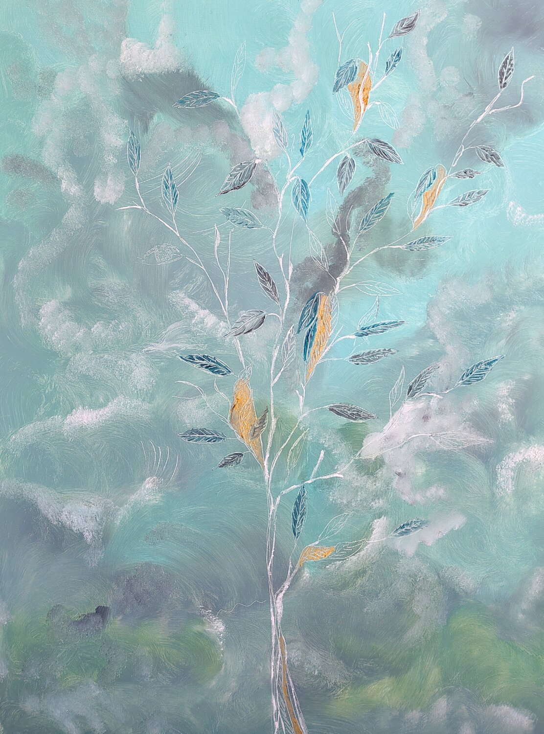 L'albero Chiara Silvano Original painting for sale