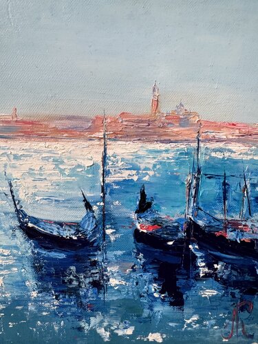 Boats par Aleksandra Renner, Peinture en vente sur Singulart