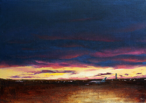 El Prat. At dawn van Volha Milashevich-Valentynovich, Schilderij te koop op Singulart