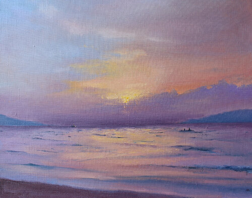Sunset on Phuket van Volha Milashevich-Valentynovich, Schilderij te koop op Singulart
