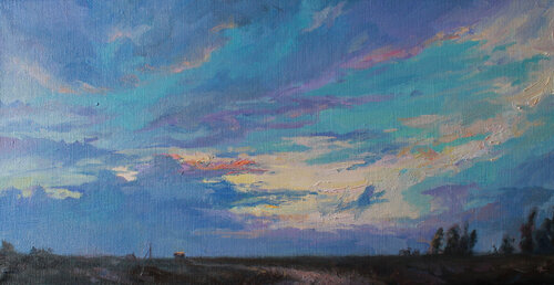 Come to my lonely shelter van Volha Milashevich-Valentynovich, Schilderij te koop op Singulart