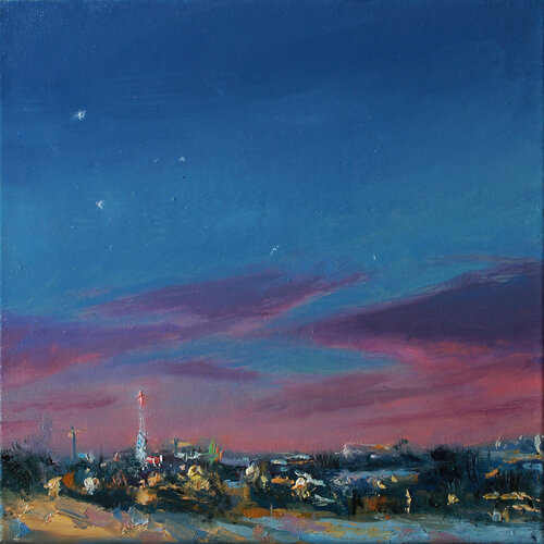 First winter stars by Volha Milashevich-Valentynovich, Painting for Sale on Singulart