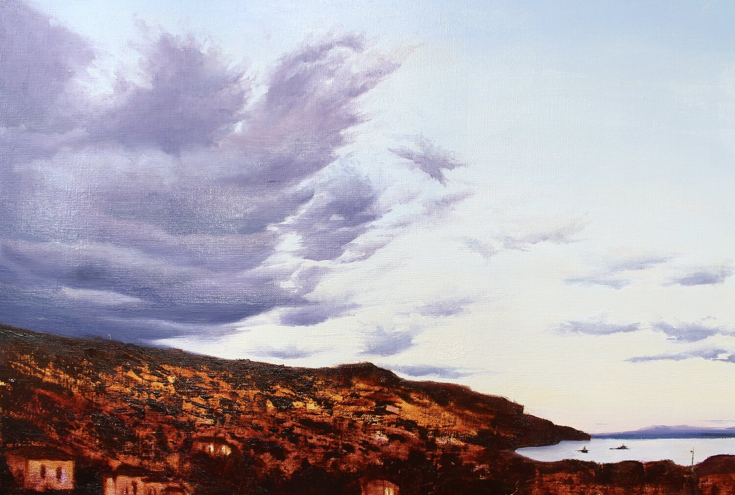 Sunrise over Funchal Volha Milashevich-Valentynovich Originalgemälde zu verkaufen