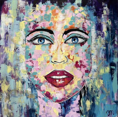 Blue Velvet van Magdolna Juhasz, Schilderij te koop op Singulart