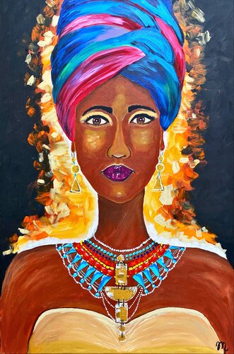 Fire Jewel di Magdolna Juhasz, Pittura in vendita su Singulart