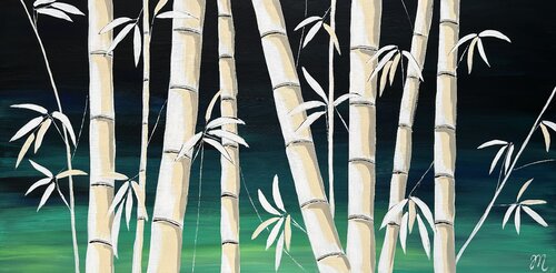 Bamboo love von Magdolna Juhasz, Malerei kaufen auf Singulart