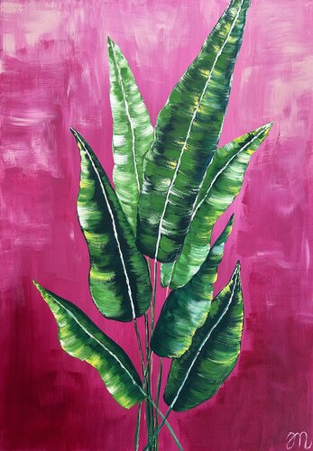 Pink Happiness by Magdolna Juhasz, Painting for Sale on Singulart