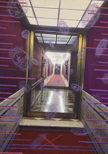 At the back right di Djos Janssens, Altri media in vendita su Singulart