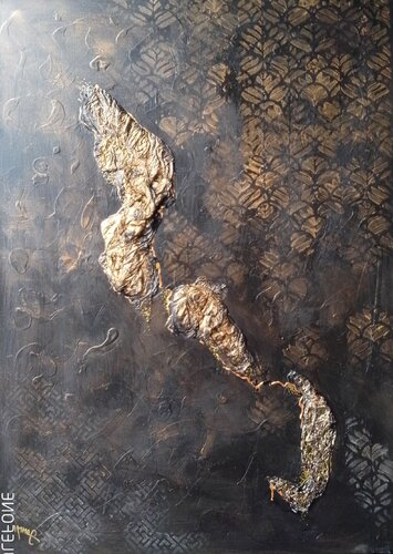 Émergence dorée von JANMI, Malerei kaufen auf Singulart