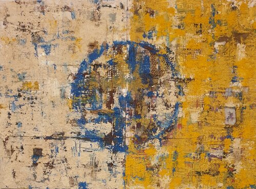 Cogitationes su bianco e giallo von Piero Lombardi, Malerei kaufen auf Singulart