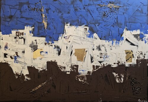 Profilo bianco par Piero Lombardi, Peinture en vente sur Singulart