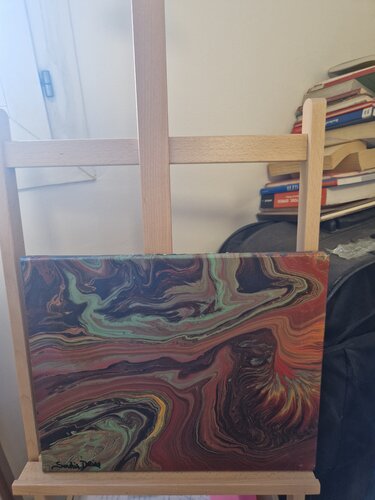 Volcano di Souhir Driss, Pittura in vendita su Singulart