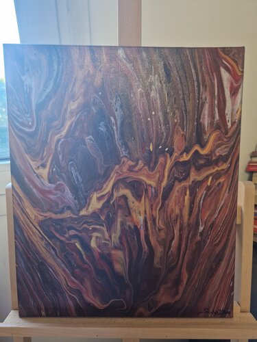 Mon cœur enflammé ( ou El Diablo) van Souhir Driss, Schilderij te koop op Singulart