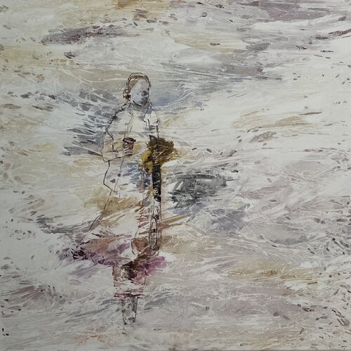 Coffee to go van Claudia Jäger, Schilderij te koop op Singulart