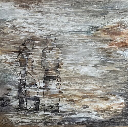 Im Gespräch van Claudia Jäger, Schilderij te koop op Singulart