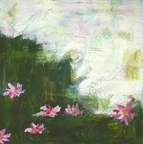 Waterlilies 3 par Wally Althoff, Peinture en vente sur Singulart