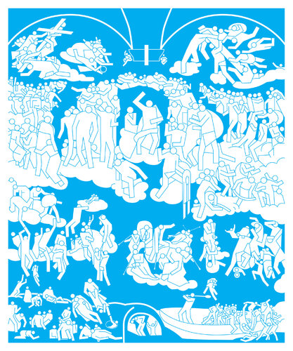 After Michelangelo / Last Judgement von Stano Masár, Digital kaufen auf Singulart