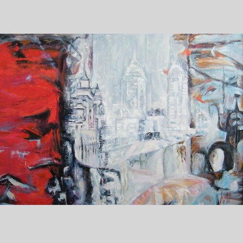 «Розділення / Separation» par Mykola Kanievskyi, Peinture en vente sur Singulart
