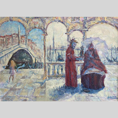 Theatre par Mykola Kanievskyi, Peinture en vente sur Singulart