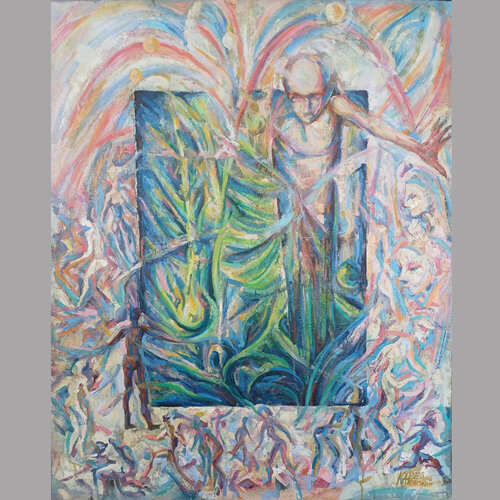 Fern Flower par Mykola Kanievskyi, Peinture en vente sur Singulart
