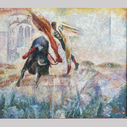 Struggle par Mykola Kanievskyi, Peinture en vente sur Singulart