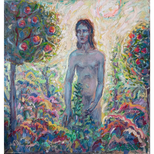 Adam: Emergence by Mykola Kanievskyi, Painting for Sale on Singulart