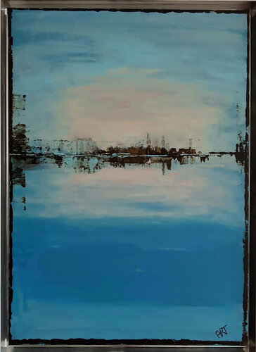 Skyline van Angela Rathjen, Schilderij te koop op Singulart