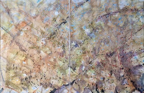 Landscape with white moon par Paco Roig, Œuvre sur papier en vente sur Singulart