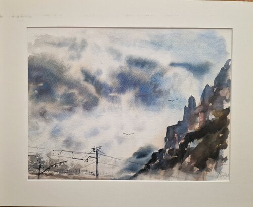 Montserrat Landscape van Paco Roig, Schilderij te koop op Singulart