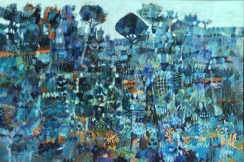 Azur par Hakim Tounsi, Peinture en vente sur Singulart