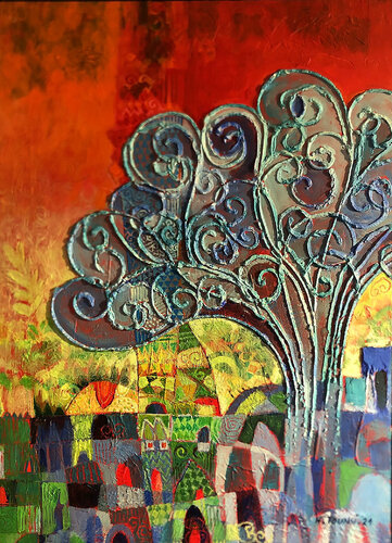 Sans titre par Hakim Tounsi, Peinture en vente sur Singulart